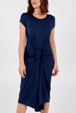 Jade Cap Sleeve Plain Parachute Dress For Women ONE SIZE - Dropwear