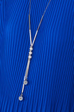 Mint Pleated Long Sleeve Necklace Top For Women ONE SIZE - Dropwear