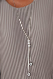 Pleated Long Sleeve Necklace Top For Women  - Dropwear