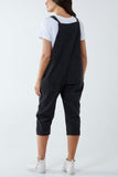 Corduroy Pocket Dungarees For Women  - Dropwear