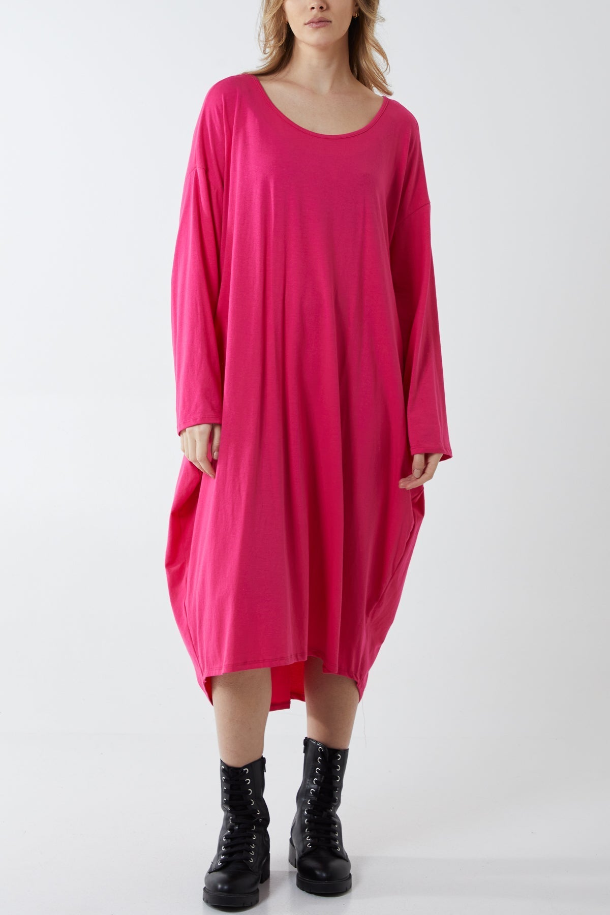 Twist Knot Jersey Midi Dress For Women  - Dropwear