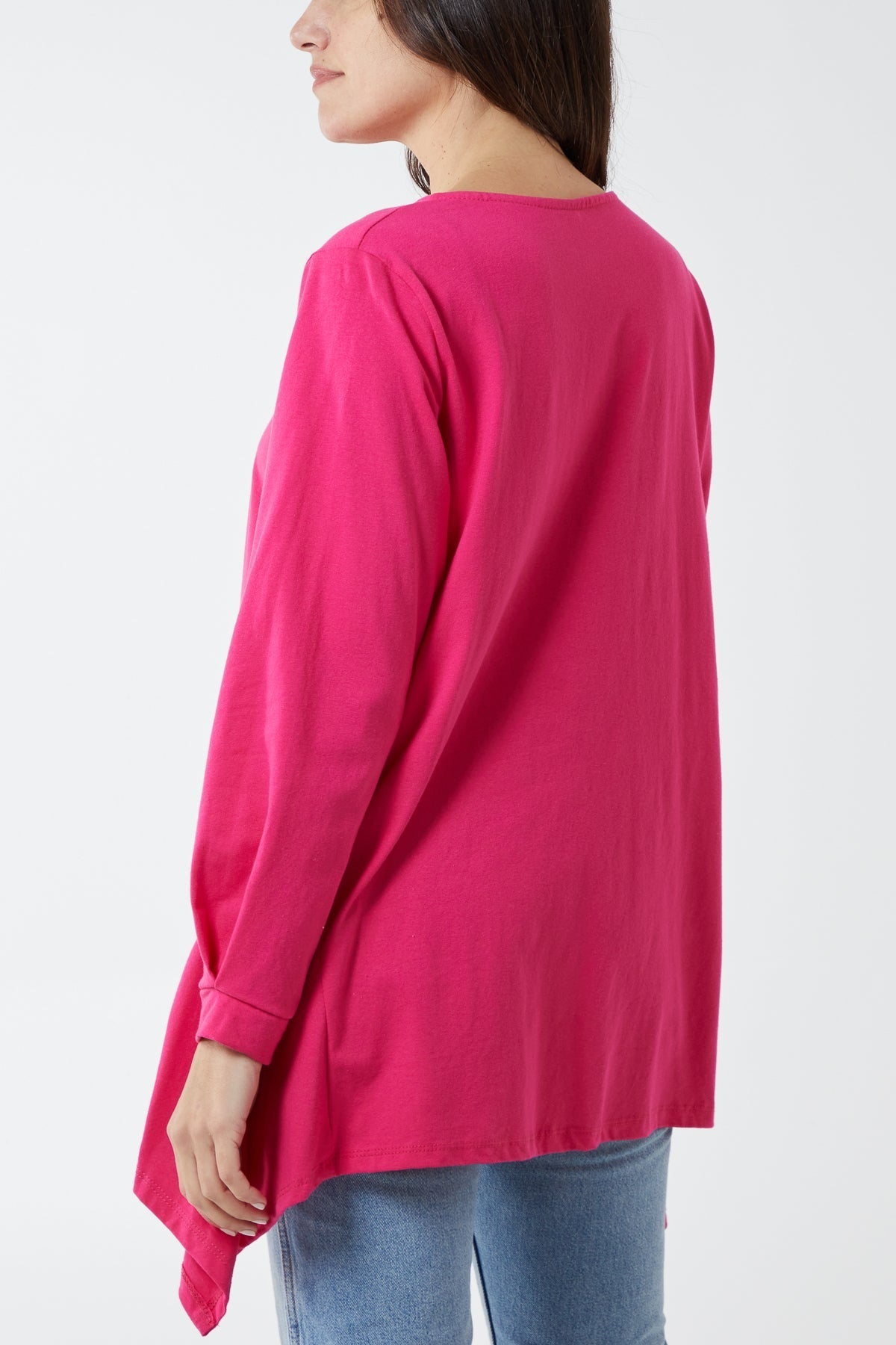 Two Tortoiseshell Button Smock Top For Women  - Dropwear