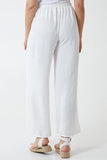 XL Drawstring Viscose Crepe Wide Leg Trousers For Women  - Dropwear