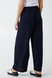 Jade XL Drawstring Viscose Crepe Wide Leg Trousers For Women ONE SIZE - Dropwear