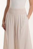 Jade Shirred Deep Waist Band Wide Culottes For Women ONE SIZE - Dropwear