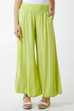 Royal Blue Shirred Deep Waist Band Wide Culottes For Women ONE SIZE - Dropwear
