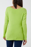 Ribbed Star Jumper For Women  - Dropwear