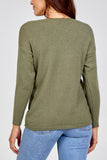 Blue Ribbed Star Jumper For Women ONE SIZE - Dropwear