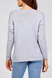 Ribbed Star Jumper For Women  - Dropwear