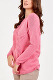 Ribbed Star Jumper For Women  - Dropwear