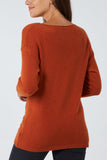 Ribbed Star Jumper For Women  - Dropwear