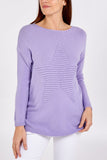 Ribbed Star Jumper For Women  - Dropwear