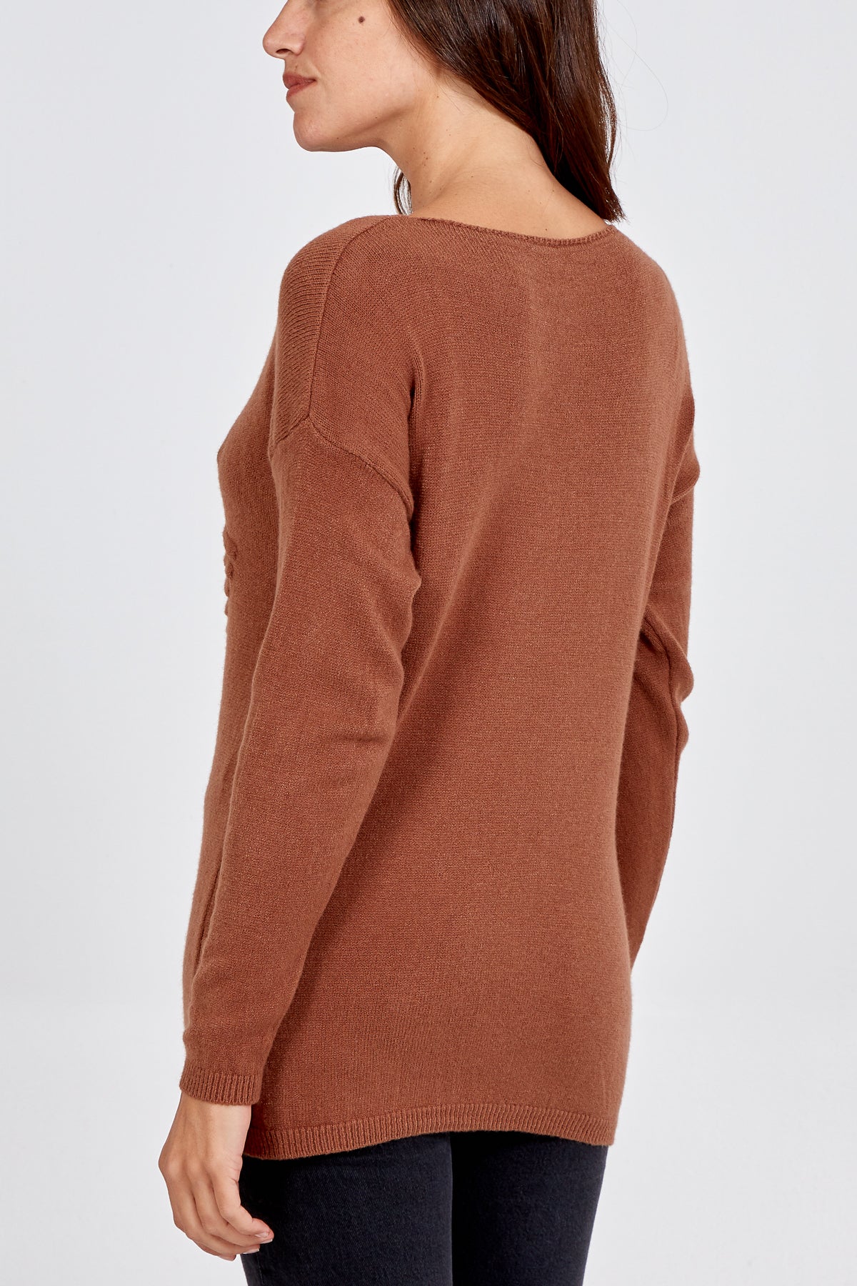 Ribbed Star Jumper For Women  - Dropwear