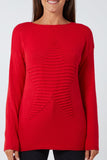 Ribbed Star Jumper For Women  - Dropwear