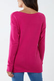 Ribbed Star Jumper For Women  - Dropwear