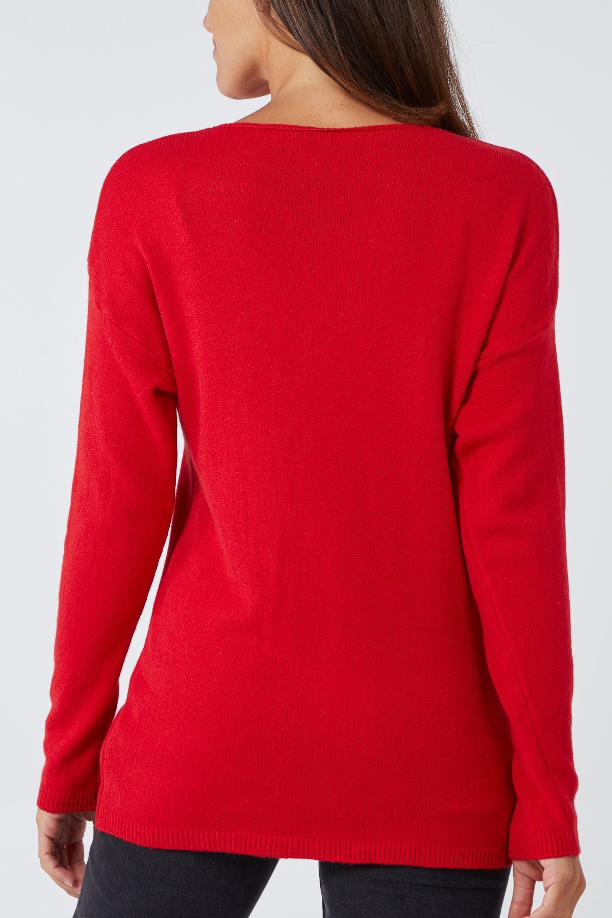 Ribbed Star Jumper For Women  - Dropwear