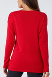 Ribbed Star Jumper For Women  - Dropwear