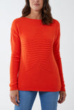 Ribbed Star Jumper For Women  - Dropwear