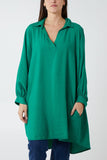 Kiwi Collar Shirt Tunic For Women  - Dropwear
