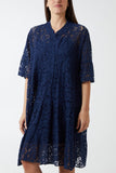 Lime Angel Sleeve Tiered Lace Dress For Women ONE SIZE - Dropwear