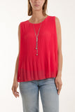 Pleated Necklace Vest For Women  - Dropwear