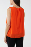 Apple Green Pleated Necklace Vest For Women ONE SIZE - Dropwear