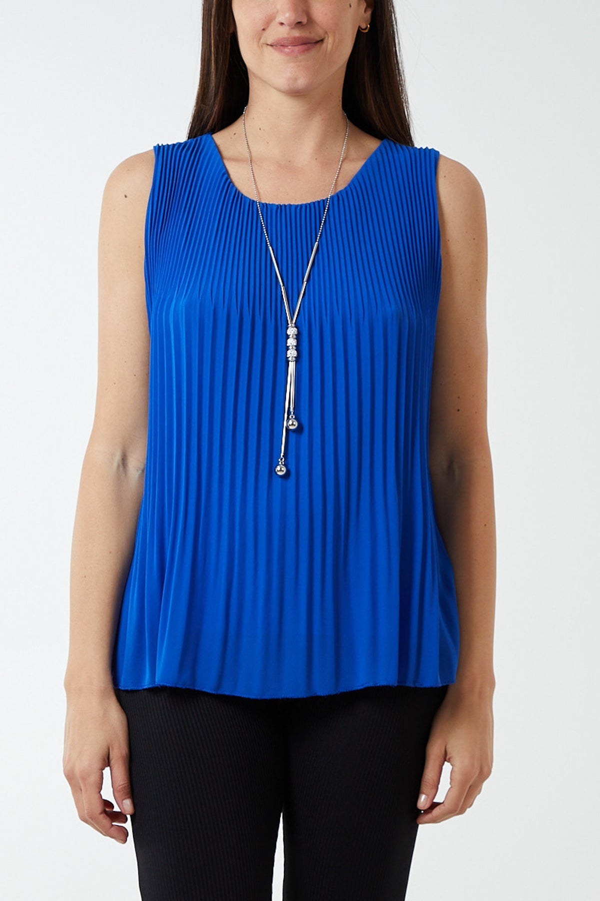 Pleated Necklace Vest For Women  - Dropwear