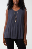 Pleated Necklace Vest For Women  - Dropwear