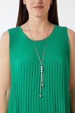Jade Pleated Necklace Vest For Women ONE SIZE - Dropwear