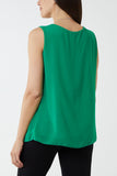 Orange Pleated Necklace Vest For Women ONE SIZE - Dropwear