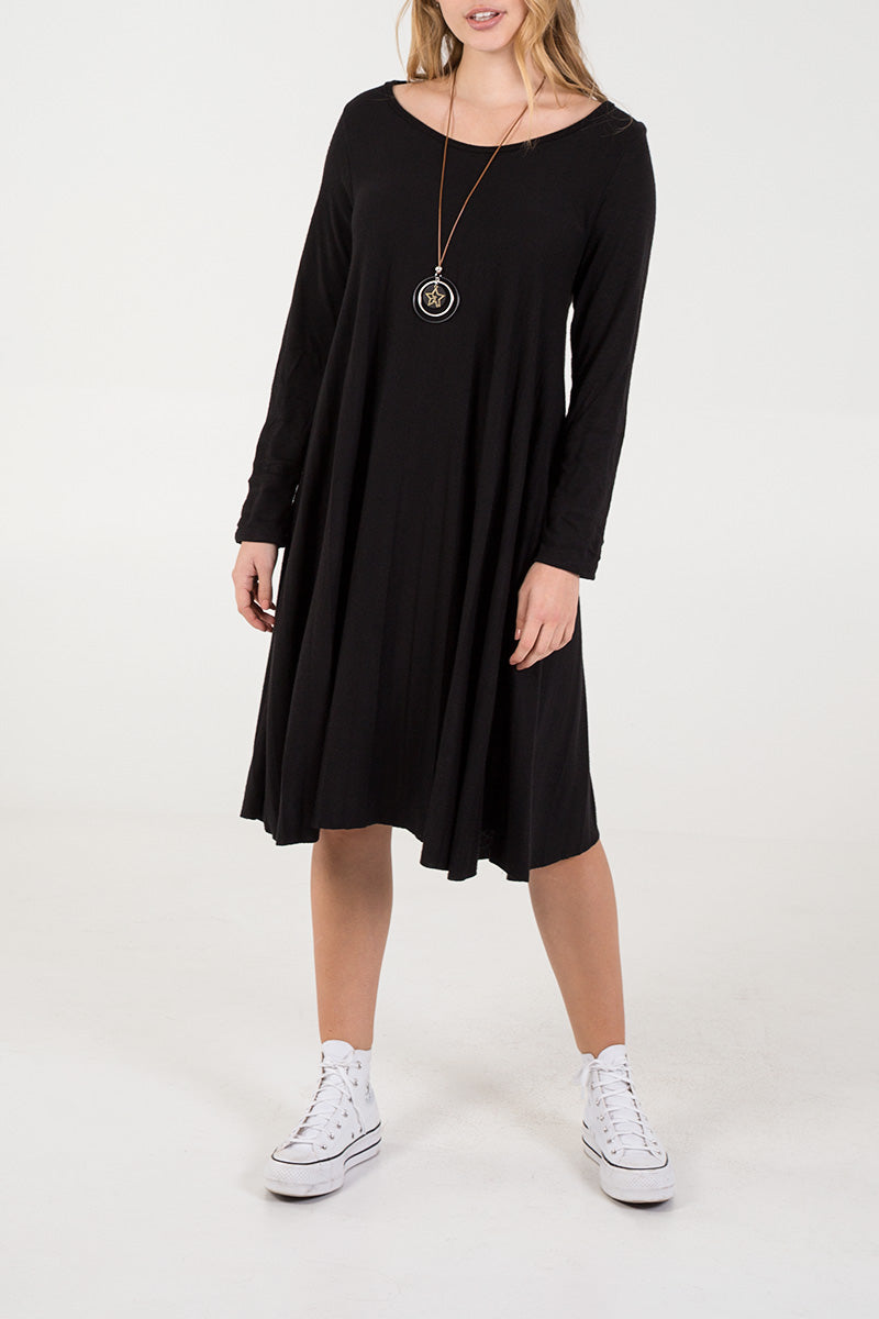 Pleated Necklace Dress For Women  - Dropwear