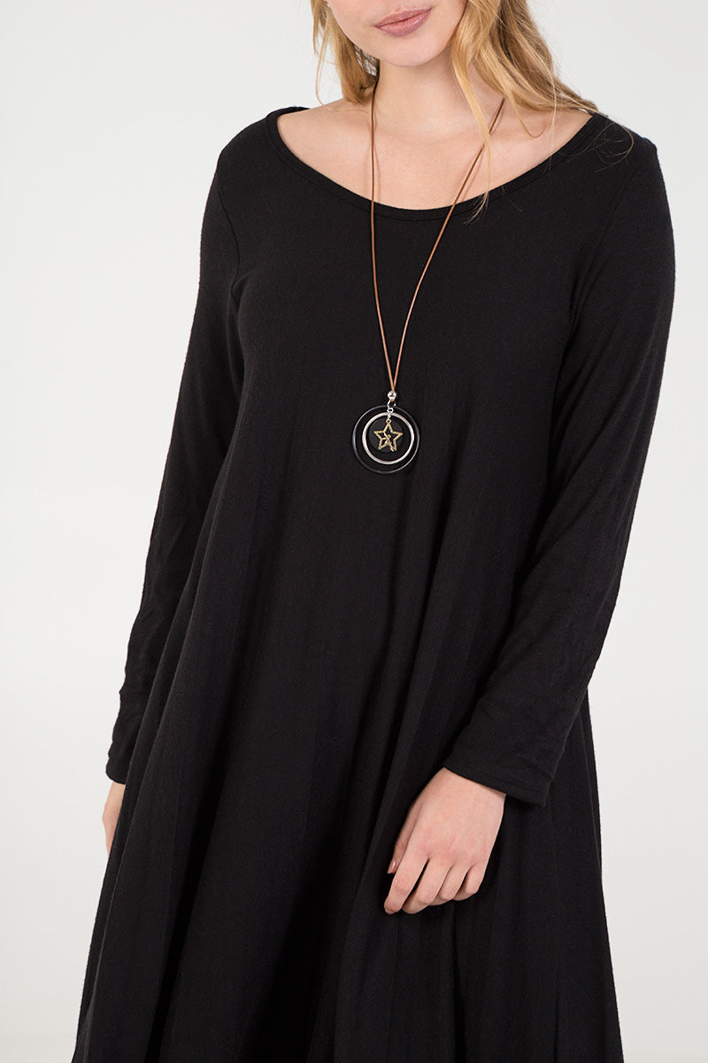 Pleated Necklace Dress For Women  - Dropwear