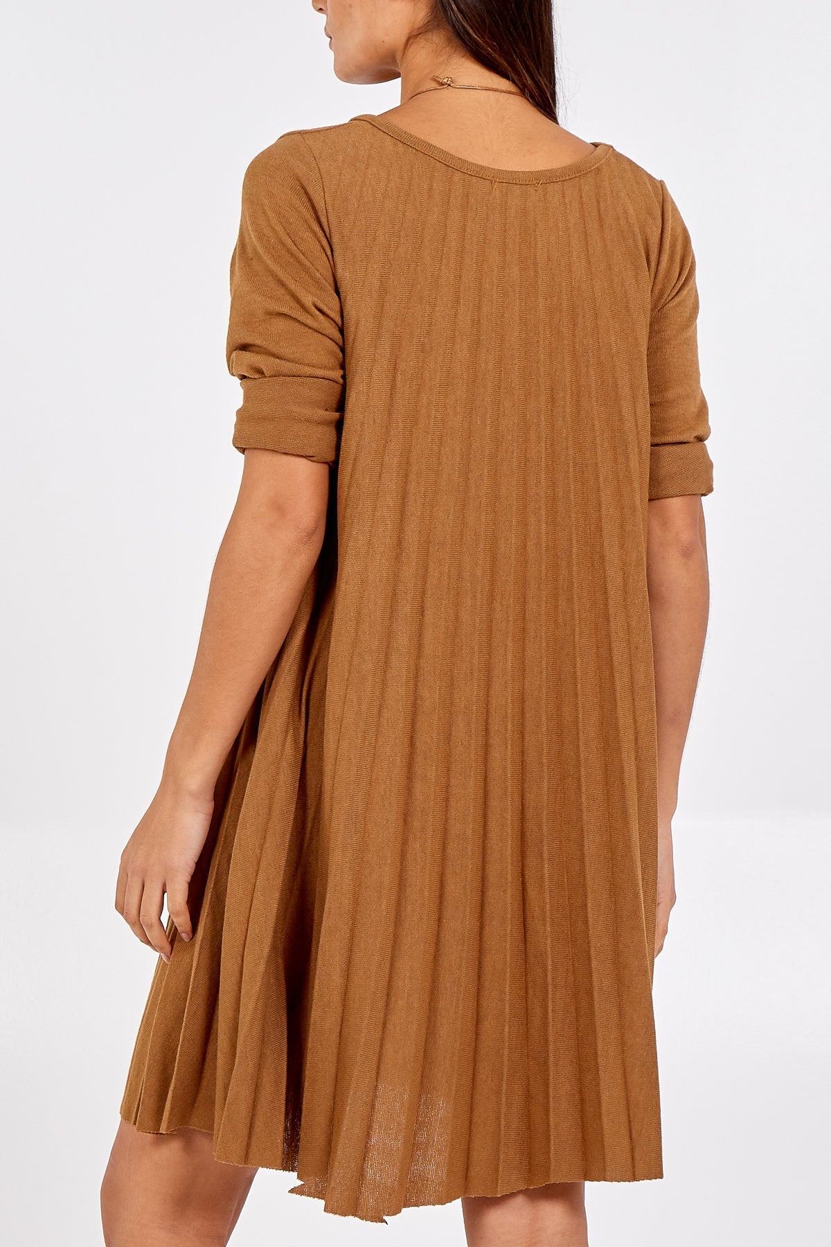 Pleated Necklace Dress For Women  - Dropwear