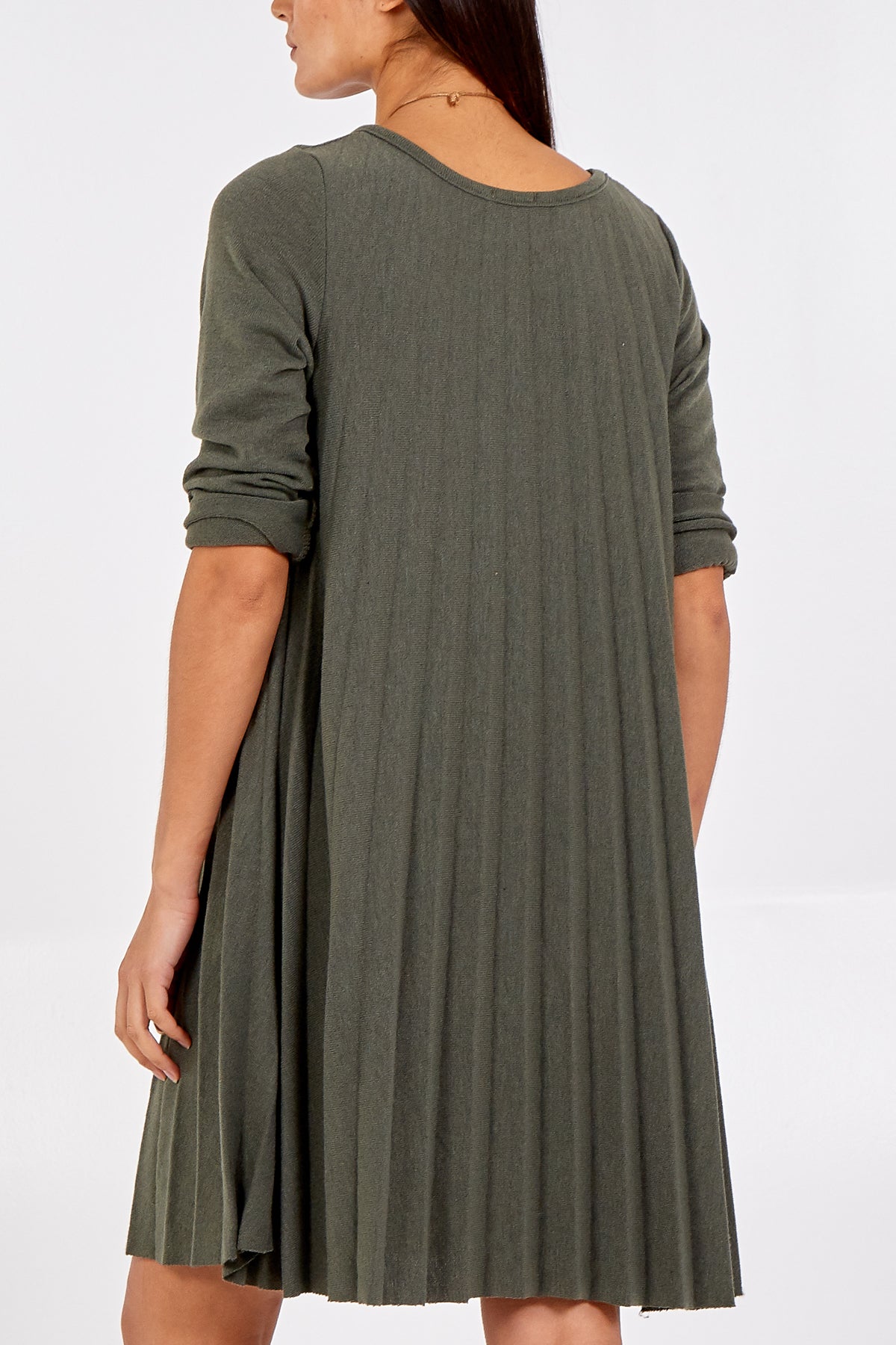 Pleated Necklace Dress For Women  - Dropwear