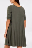 Pleated Necklace Dress For Women  - Dropwear