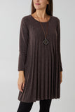 Pleated Necklace Dress For Women  - Dropwear