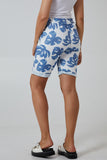 Grey Monstera Leaf Super Stretch Shorts For Women 10 - Dropwear