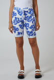 Coral Monstera Leaf Super Stretch Shorts For Women 8 - Dropwear