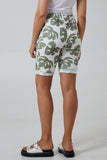 Fuchsia Monstera Leaf Super Stretch Shorts For Women 10 - Dropwear