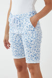 Beige Leopard Print Super Stretch Shorts For Women 14 - Dropwear