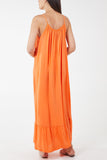 Cami Strap Relaxed Tiered Maxi Dress For Women  - Dropwear