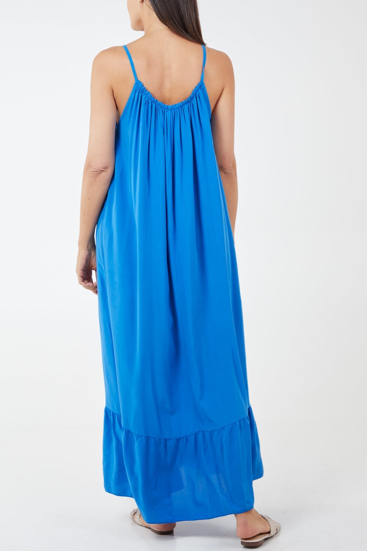 Cami Strap Relaxed Tiered Maxi Dress For Women  - Dropwear