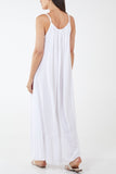 Khaki Cami Strap Relaxed Tiered Maxi Dress For Women ONE SIZE - Dropwear
