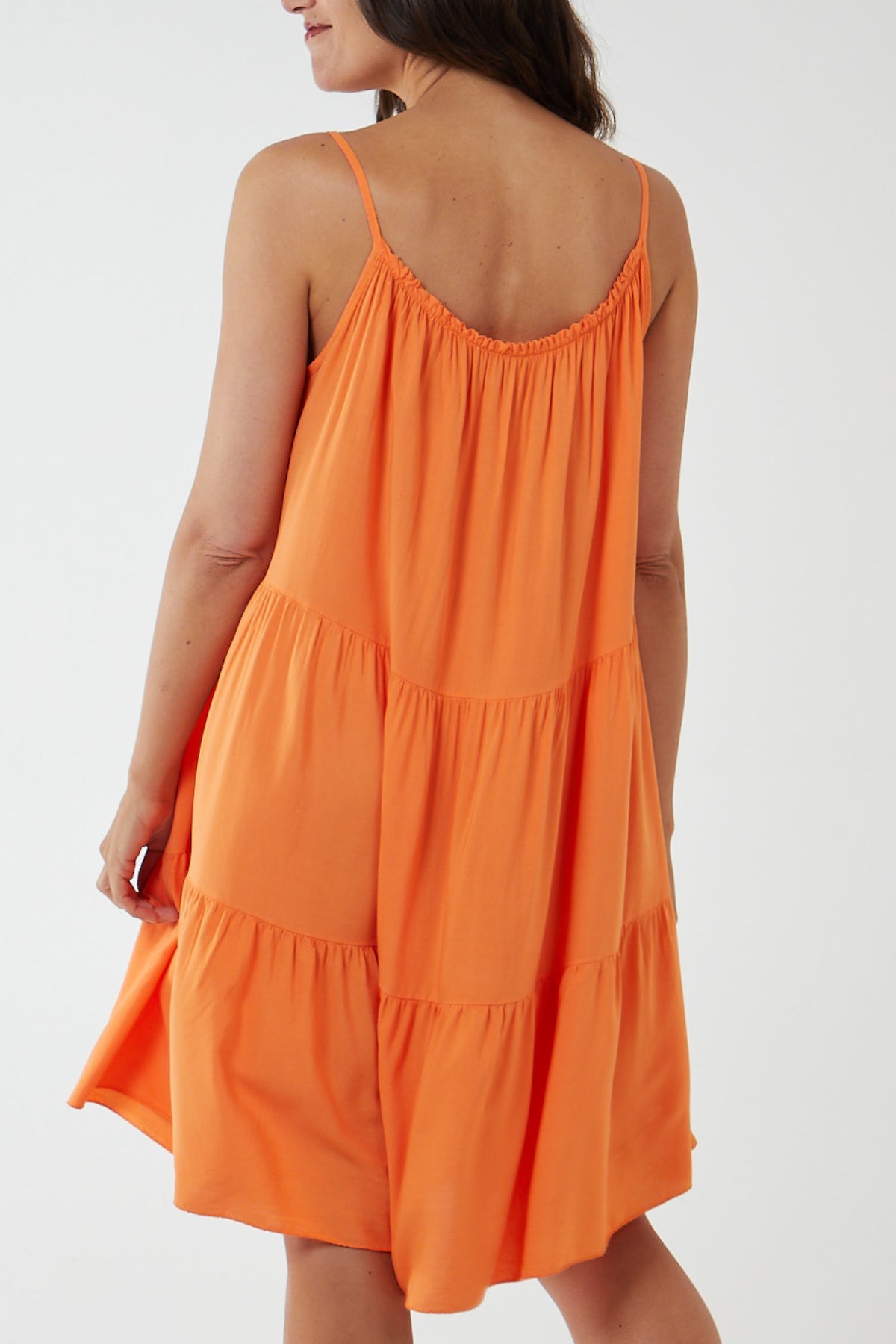Cami Strap Tiered Smock Dress For Women  - Dropwear
