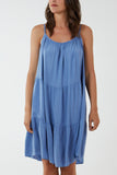 Cami Strap Tiered Smock Dress For Women  - Dropwear
