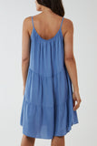 Cami Strap Tiered Smock Dress For Women  - Dropwear
