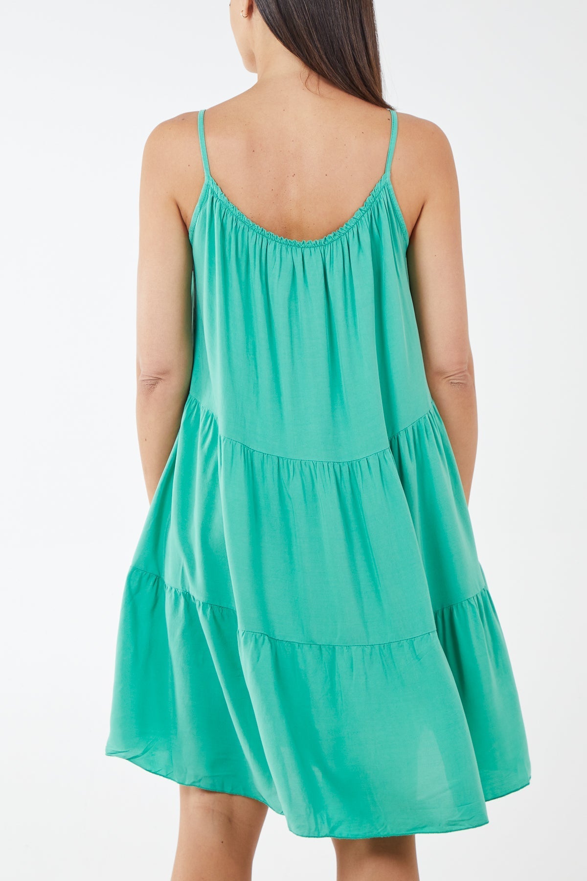 Cami Strap Tiered Smock Dress For Women  - Dropwear