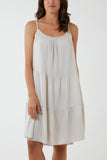 Jade Cami Strap Tiered Smock Dress For Women ONE SIZE - Dropwear