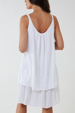 Navy Double Layer Cami Strap Dress For Women ONE SIZE - Dropwear