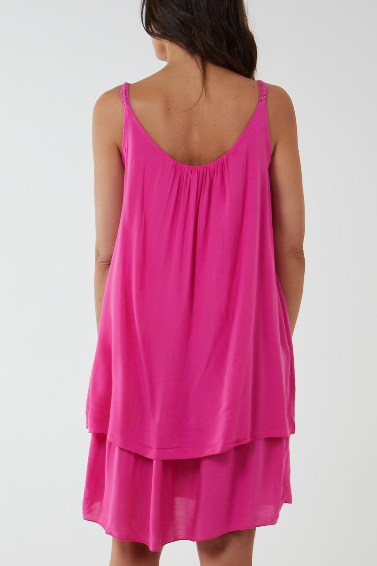 Jade Double Layer Cami Strap Dress For Women ONE SIZE - Dropwear